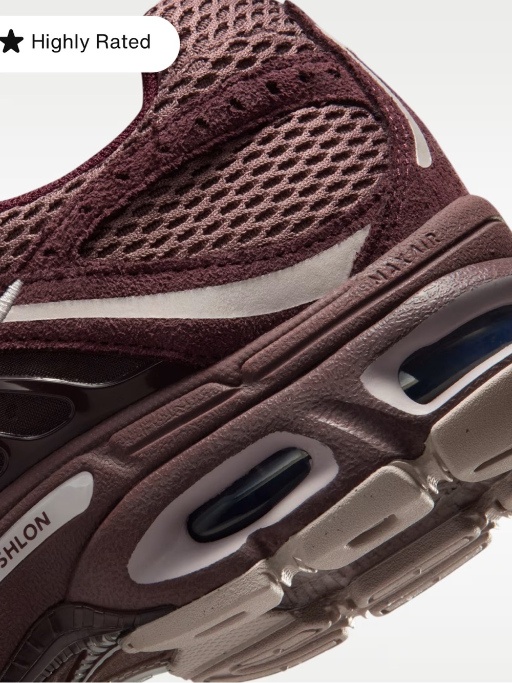 BRAND NEW Nike Women’s Burgundy Mesh Trail-Style Sneakers - Picture 8 of 9